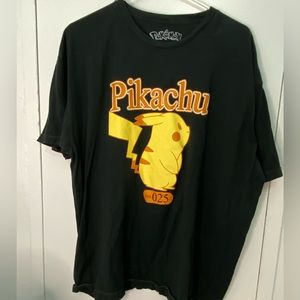Pokemon T Shirt, Pikachu T Shirt, 2XL, BLACK pikachu t shirt, 100% cotton